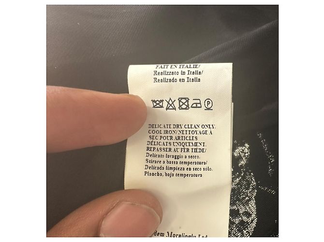 Erdem Baxter Maxikleid, zweireihig, aus metallischem Jacquard aus schwarzem Polyester - Ansicht 13