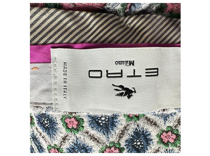 Etro Freizeithose mit abstraktem Print aus multicoloured Polyester - Ansicht 3