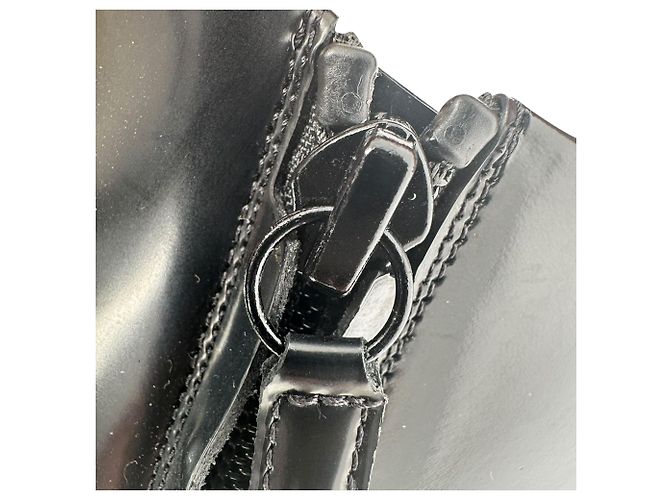 Stivaletti Balenciaga in pelle nera con punta a punta e zip - vista 10
