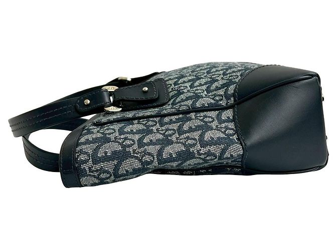 Borsa in pelle e tela Trotter Christian Dior - vista 5