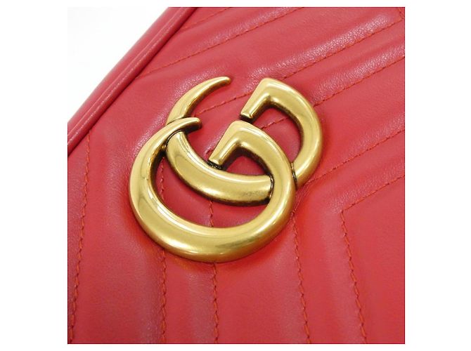 Borsa a tracolla Gucci GG Marmont in pelle matelassé chevron - vista 4