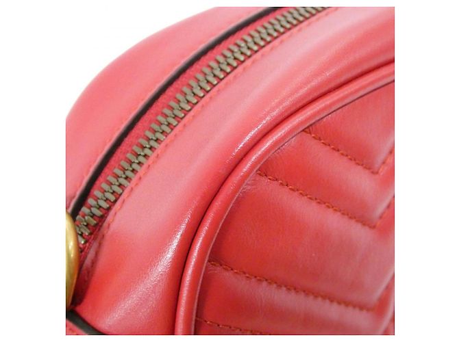 Borsa a tracolla Gucci GG Marmont in pelle matelassé chevron - vista 5