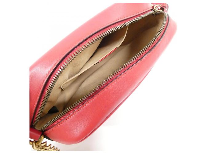 Borsa a tracolla Gucci GG Marmont in pelle matelassé chevron - vista 8