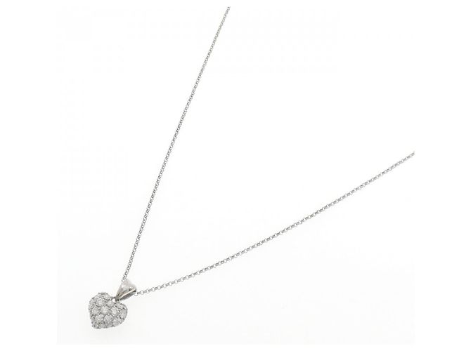Autre Marque Yukizaki Platin-Diamant-Halskette - Ansicht 2