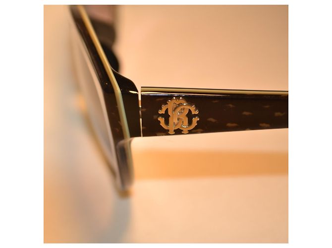Roberto Cavalli Occhiali da Sole Alrischa in Acetato Marrone - vista 4