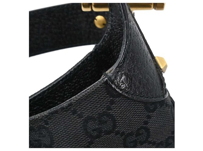 Gucci Piston Lock Jackie Hobo GG Canvas Mini - vista 6