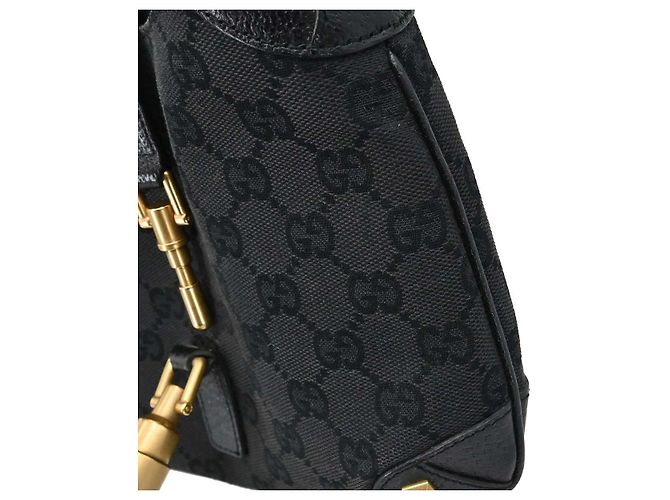Gucci Piston Lock Jackie Hobo GG Canvas Mini - vista 7