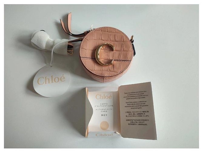 Borsa a tracolla gioiello Chloé in pelle rosa - vista 2