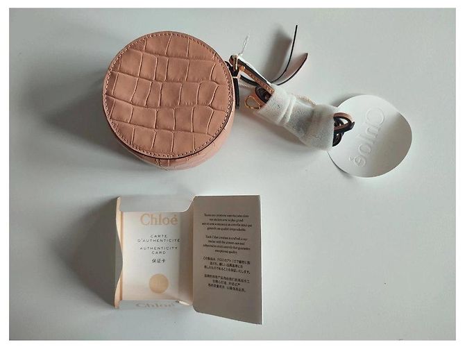 Borsa a tracolla gioiello Chloé in pelle rosa - vista 3