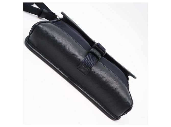 Bolsa de ombro porta-celular em couro Saffiano Prada - vista 7