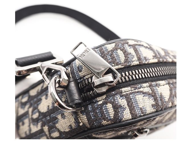 Borsa a tracolla mini Safari in jacquard Oblique Christian Dior - vista 11
