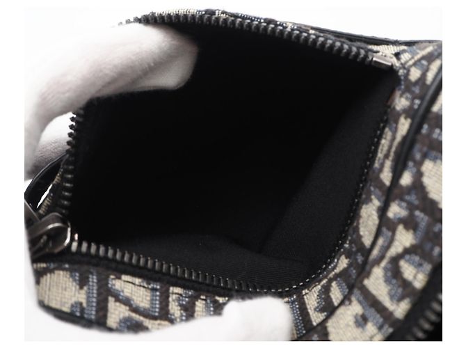 Borsa a tracolla mini Safari in jacquard Oblique Christian Dior - vista 13