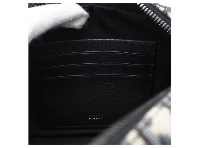 Borsa a tracolla mini Safari in jacquard Oblique Christian Dior - vista 14