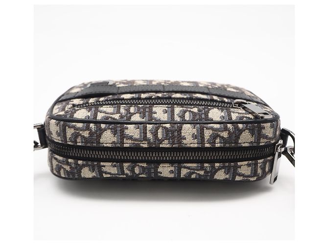 Borsa a tracolla mini Safari in jacquard Oblique Christian Dior - vista 6