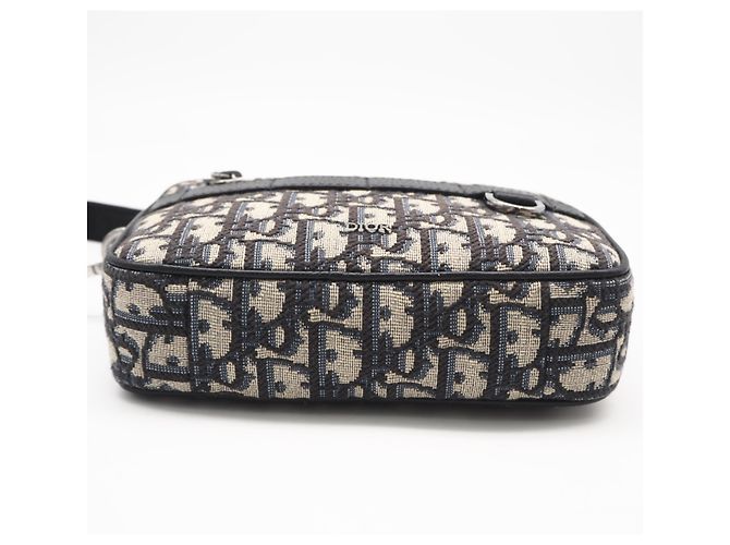 Borsa a tracolla mini Safari in jacquard Oblique Christian Dior - vista 7