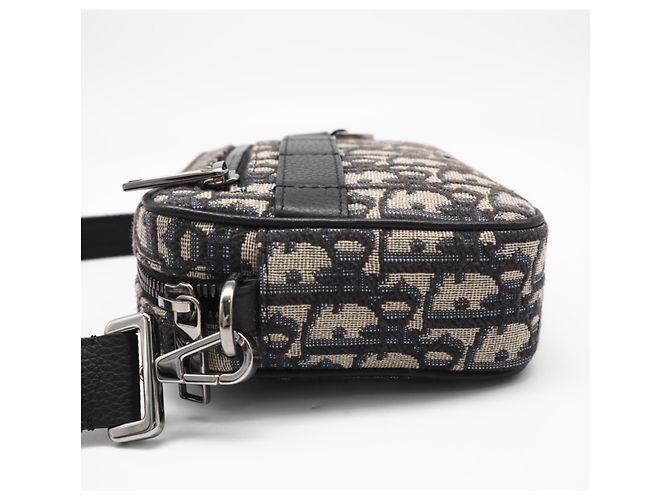Borsa a tracolla mini Safari in jacquard Oblique Christian Dior - vista 8