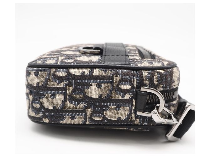 Borsa a tracolla mini Safari in jacquard Oblique Christian Dior - vista 9