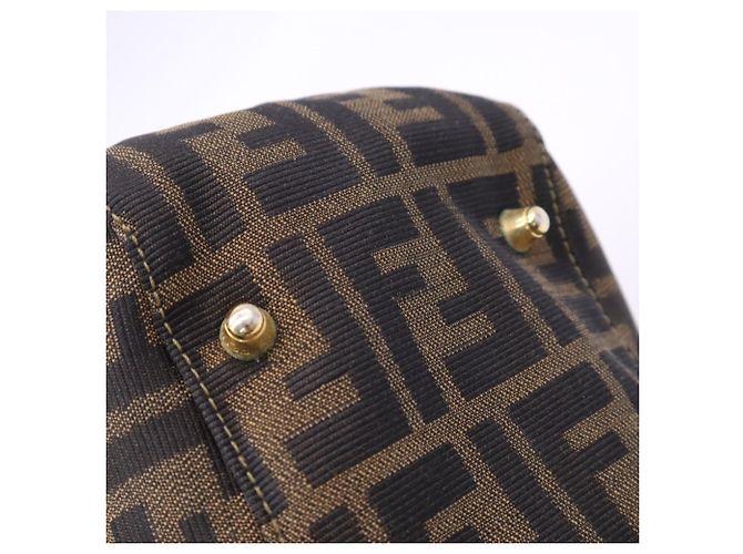 Fendi Zucca Tote Bag braun Leder und Canvas - Ansicht 11