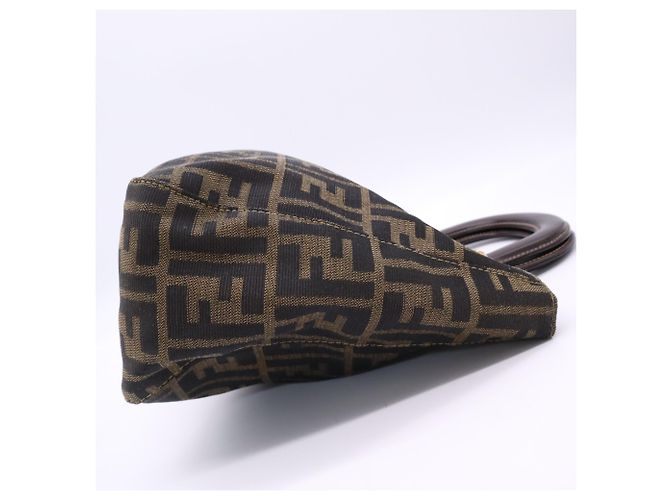 Fendi Zucca Tote Bag braun Leder und Canvas - Ansicht 4