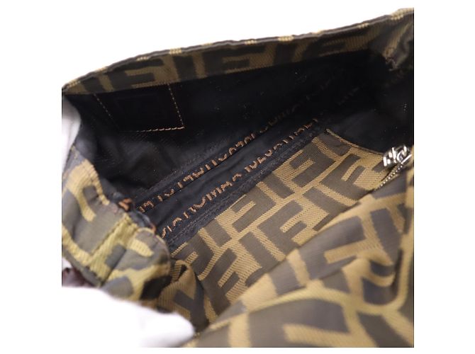 Mini borsa a tracolla Fendi Canvas Zucca - vista 15