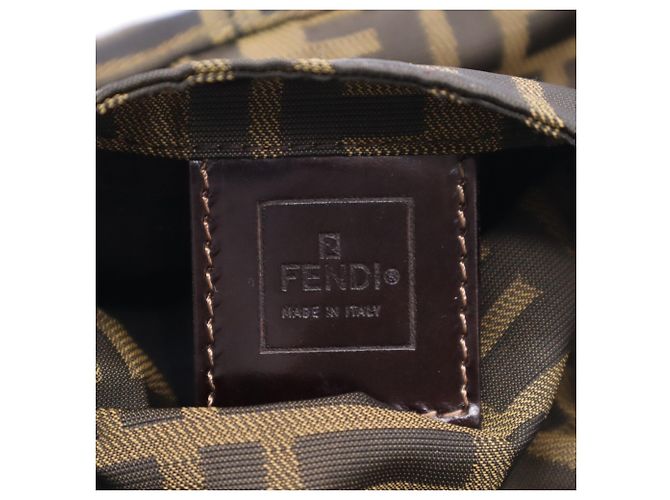 Mini borsa a tracolla Fendi Canvas Zucca - vista 17
