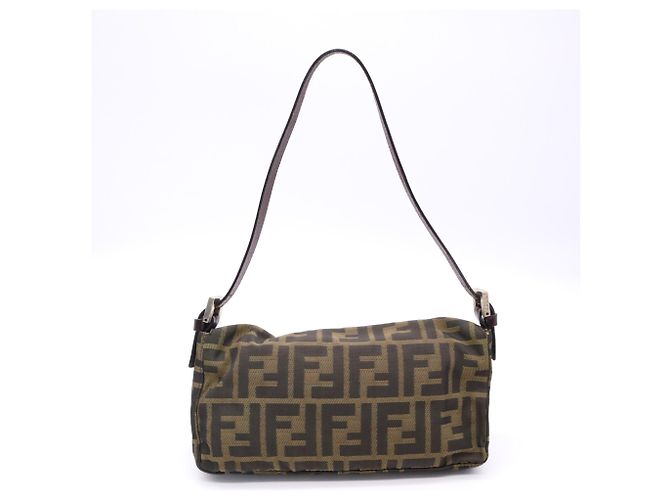 Mini borsa a tracolla Fendi Canvas Zucca - vista 2
