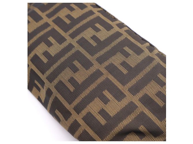 Mini borsa a tracolla Fendi Canvas Zucca - vista 4