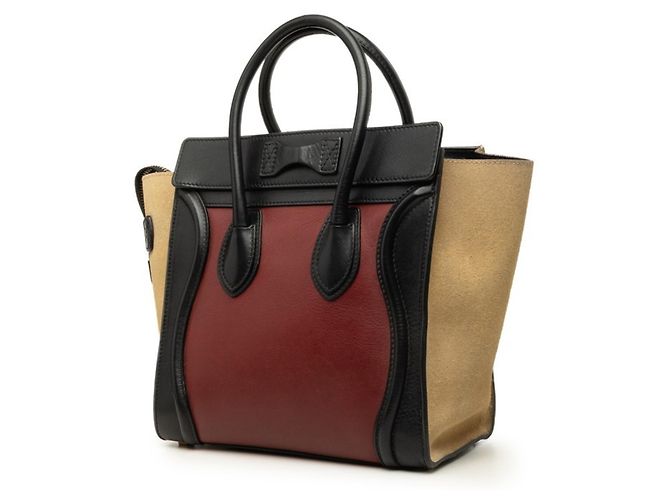 Céline Borsa a mano Celine Luggage Micro Shopper - vista 2