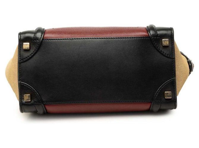 Céline Borsa a mano Celine Luggage Micro Shopper - vista 3
