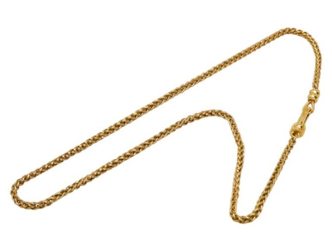 Collana a catena vintage Chanel Coco Mark - vista 2