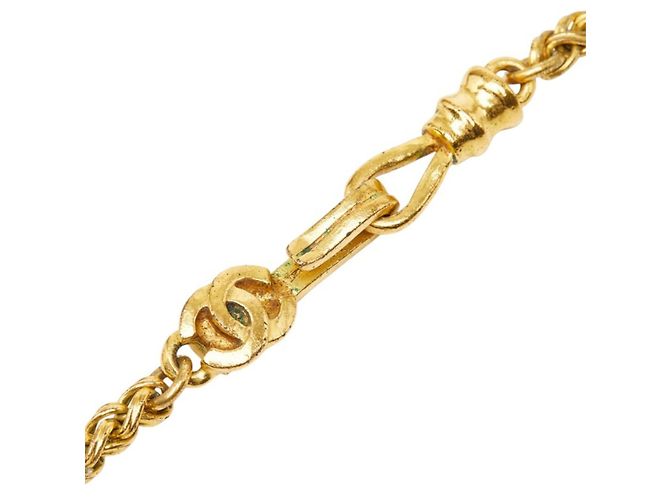 Collana a catena vintage Chanel Coco Mark - vista 3