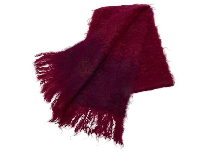 Loewe Anagram Schal Lila Wolle Mohair - Ansicht 2