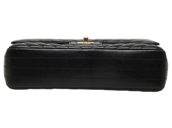 Chanel Chevron V-Stitch Double Flap Schultertasche - Ansicht 3