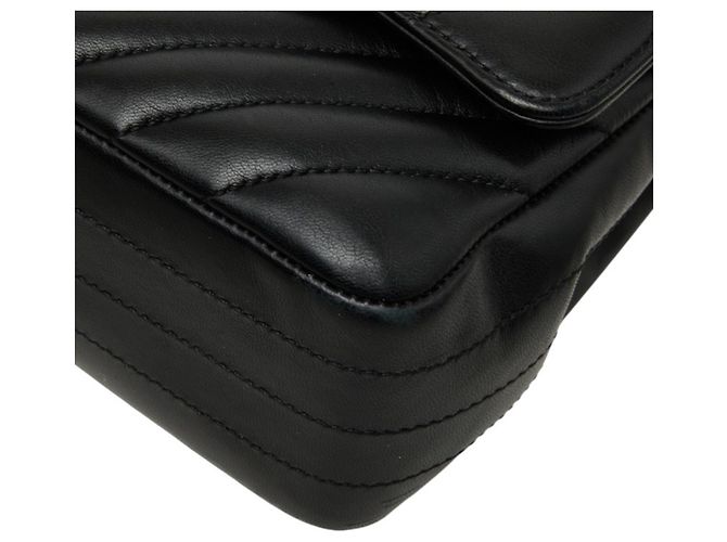 Chanel Chevron V-Stitch Double Flap Schultertasche - Ansicht 4