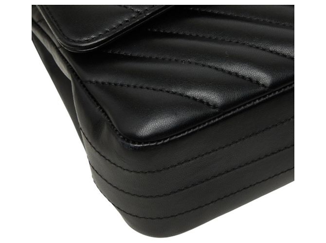 Chanel Chevron V-Stitch Double Flap Schultertasche - Ansicht 5
