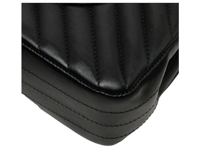 Chanel Chevron V-Stitch Double Flap Schultertasche - Ansicht 6