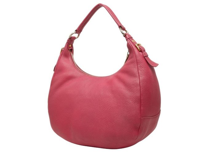 Sac à main Prada en cuir rose à une seule bandoulière - vue 2