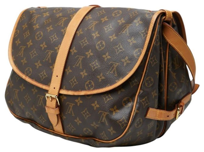 Borsa a tracolla Louis Vuitton Monogram Saumur 35 - vista 2