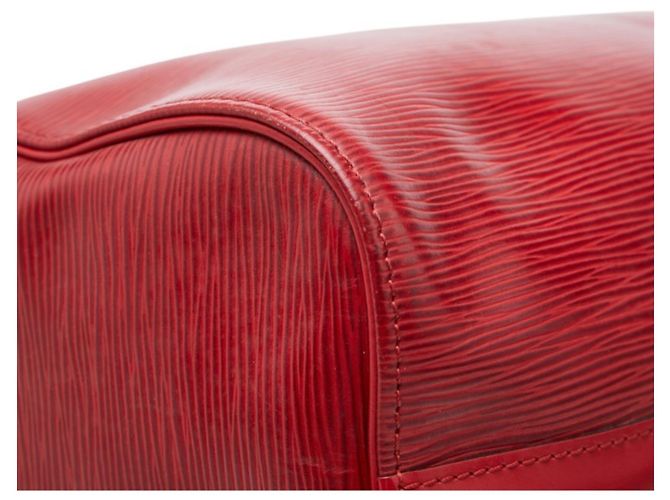 Borsa Louis Vuitton Epi Speedy 25 in pelle Castilian Red - vista 5