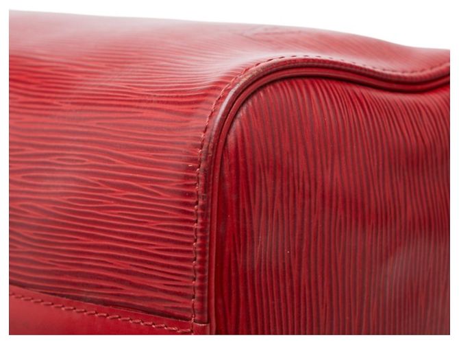 Borsa Louis Vuitton Epi Speedy 25 in pelle Castilian Red - vista 6