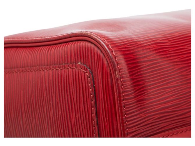 Borsa Louis Vuitton Epi Speedy 25 in pelle Castilian Red - vista 7