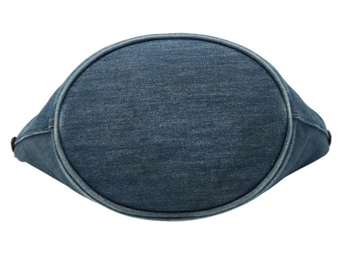 Bolso Tote Prada de denim y cuero - vista 3