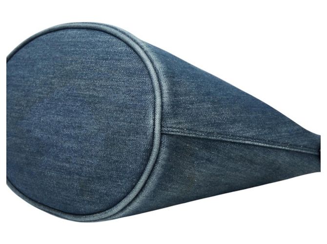 Bolso Tote Prada de denim y cuero - vista 4