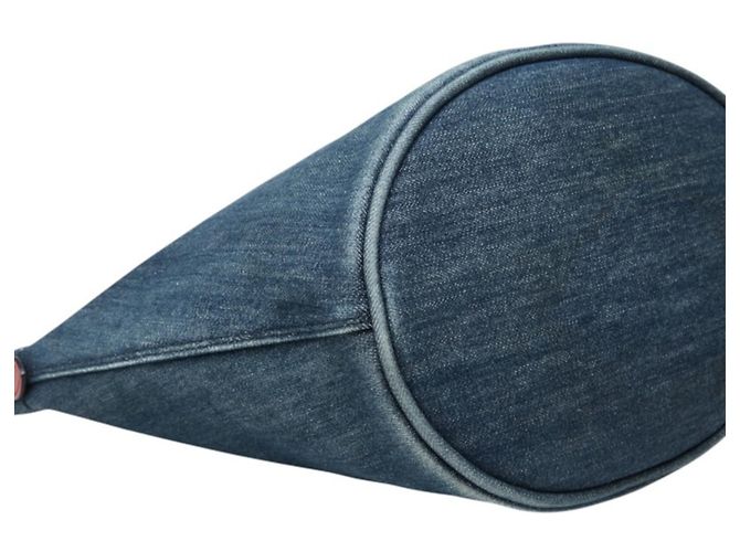 Bolso Tote Prada de denim y cuero - vista 5