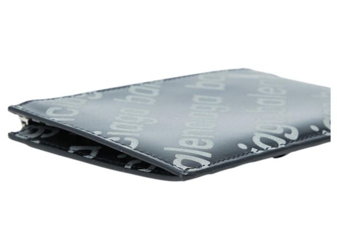 Tarjetero Balenciaga de piel negra - vista 5