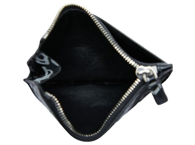 Tarjetero Balenciaga de piel negra - vista 6