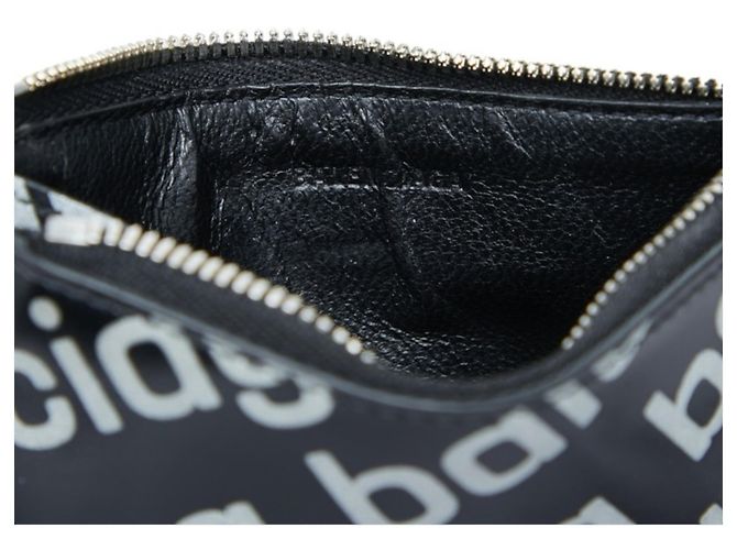 Tarjetero Balenciaga de piel negra - vista 7