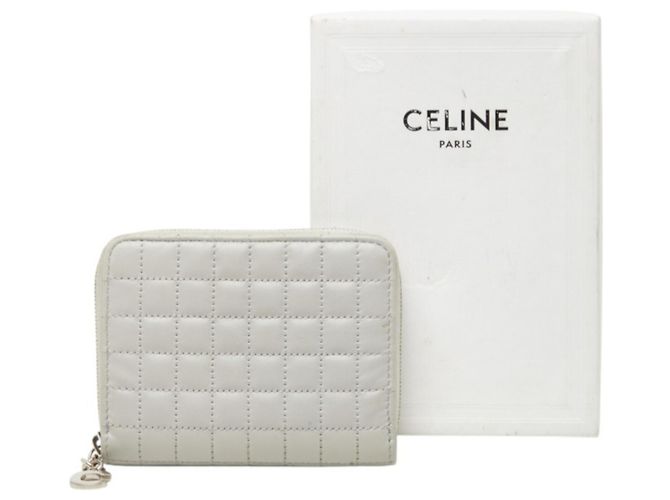 Céline Tarjetero Celine C-Charm de piel gris - vista 10