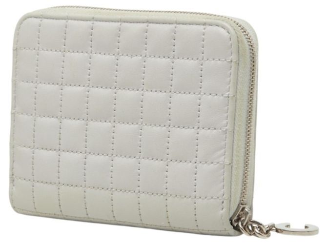 Céline Tarjetero Celine C-Charm de piel gris - vista 2