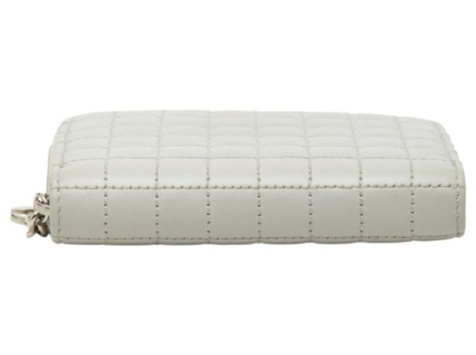 Céline Tarjetero Celine C-Charm de piel gris - vista 3